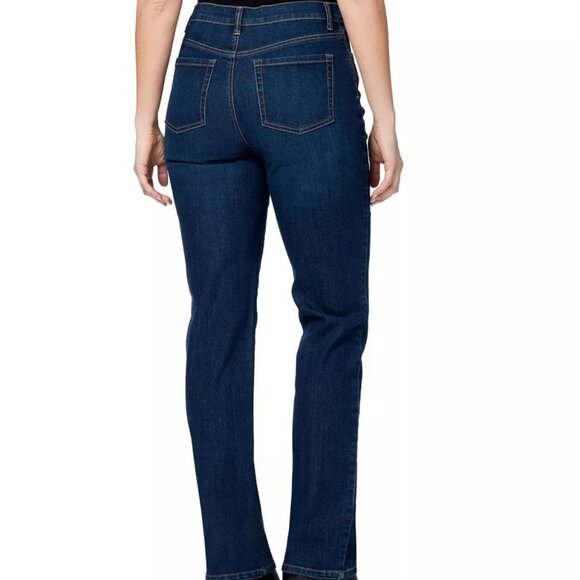 Gloria Vanderbilt Amanda Jeans Womens 8 Average Madison Dark Wash Magic Stretch - Picture 3 of 16